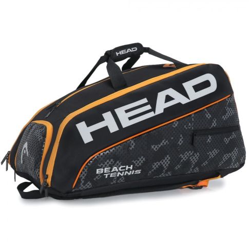 『TEN BEACH L』 Raqueteira Head Beach Tennis Squadra -Preta e Laranja